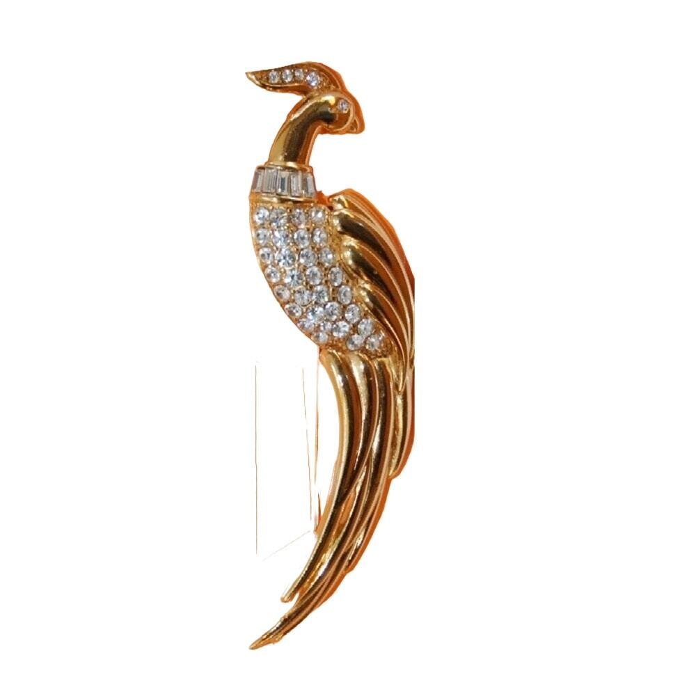 Monet Figural Bird of Paradise Brooch Pin